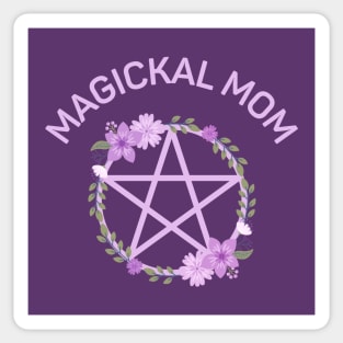 Magickal Mom Midsummer Lilac Pentacle Cheeky Witch® Sticker